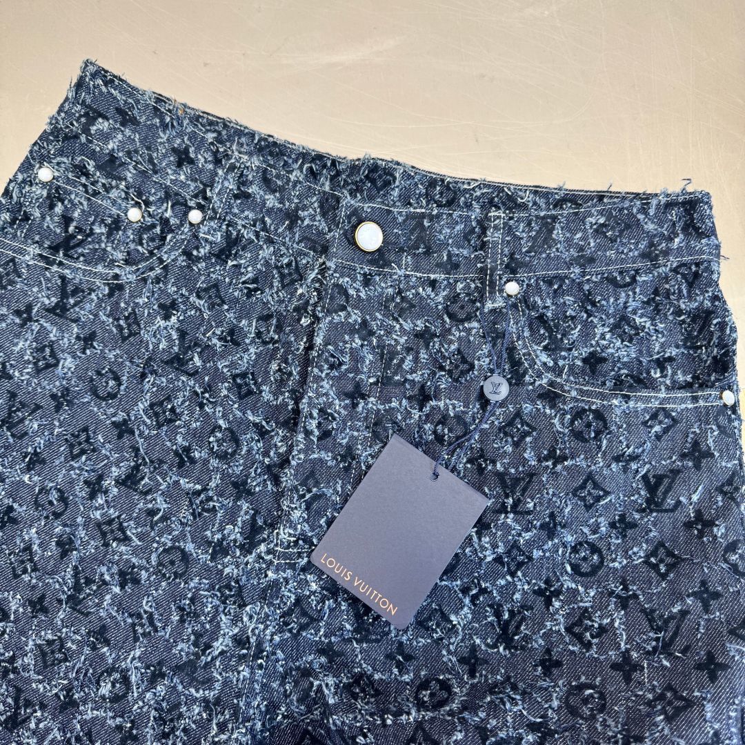 Louis Vuitton Monogram Denim Jeans, Vintage Wash, Sizes 30-36 4 cmp a1750229184330 3874