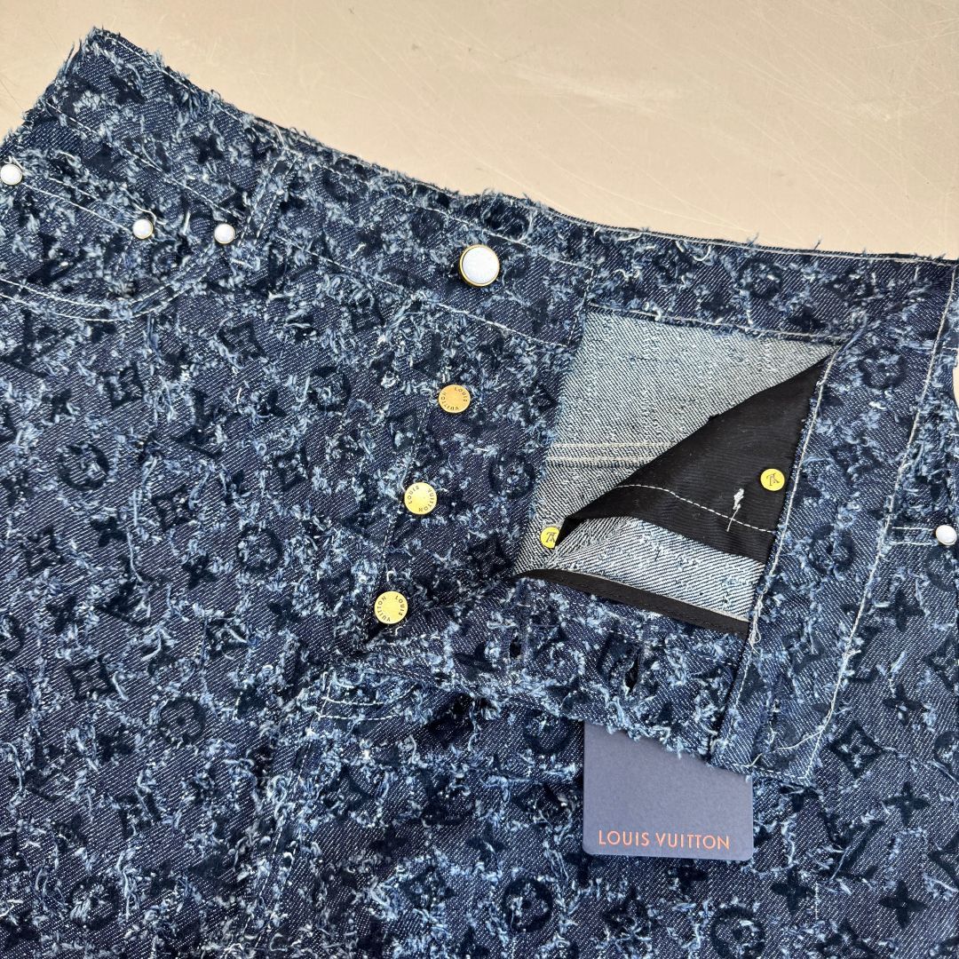 Louis Vuitton Monogram Denim Jeans, Vintage Wash, Sizes 30-36 6 cmp a1750229184742 6584