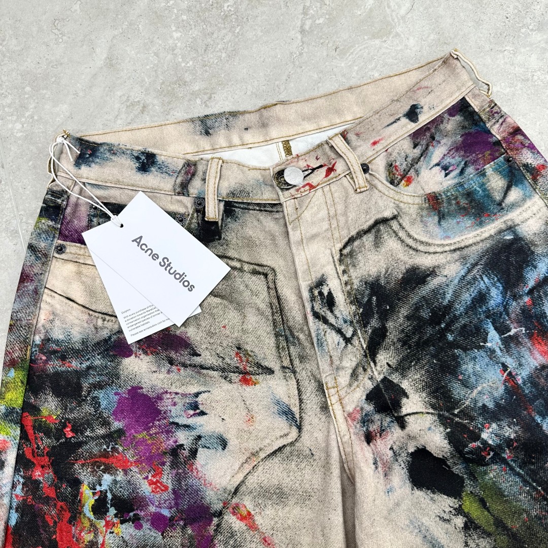 Acne Studios 3D Printed Vintage Jeans Printed Workwear Denim Pants 4 cmp a1751271989514 4708