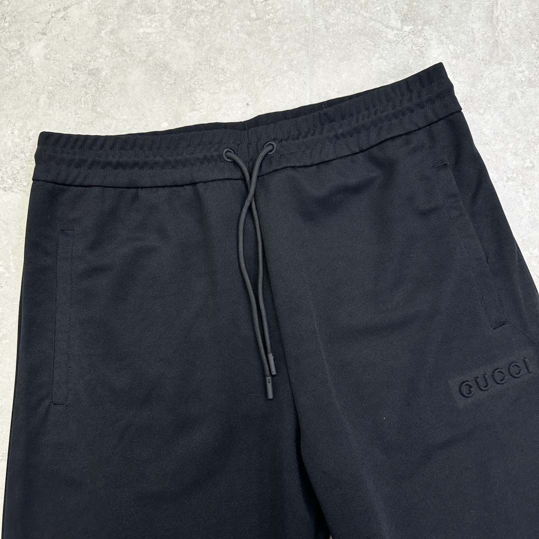 Gucci Black Cotton Blend Joggers with Signature Details - Stylish and Comfortable 3 cmp a1751704384196 8301