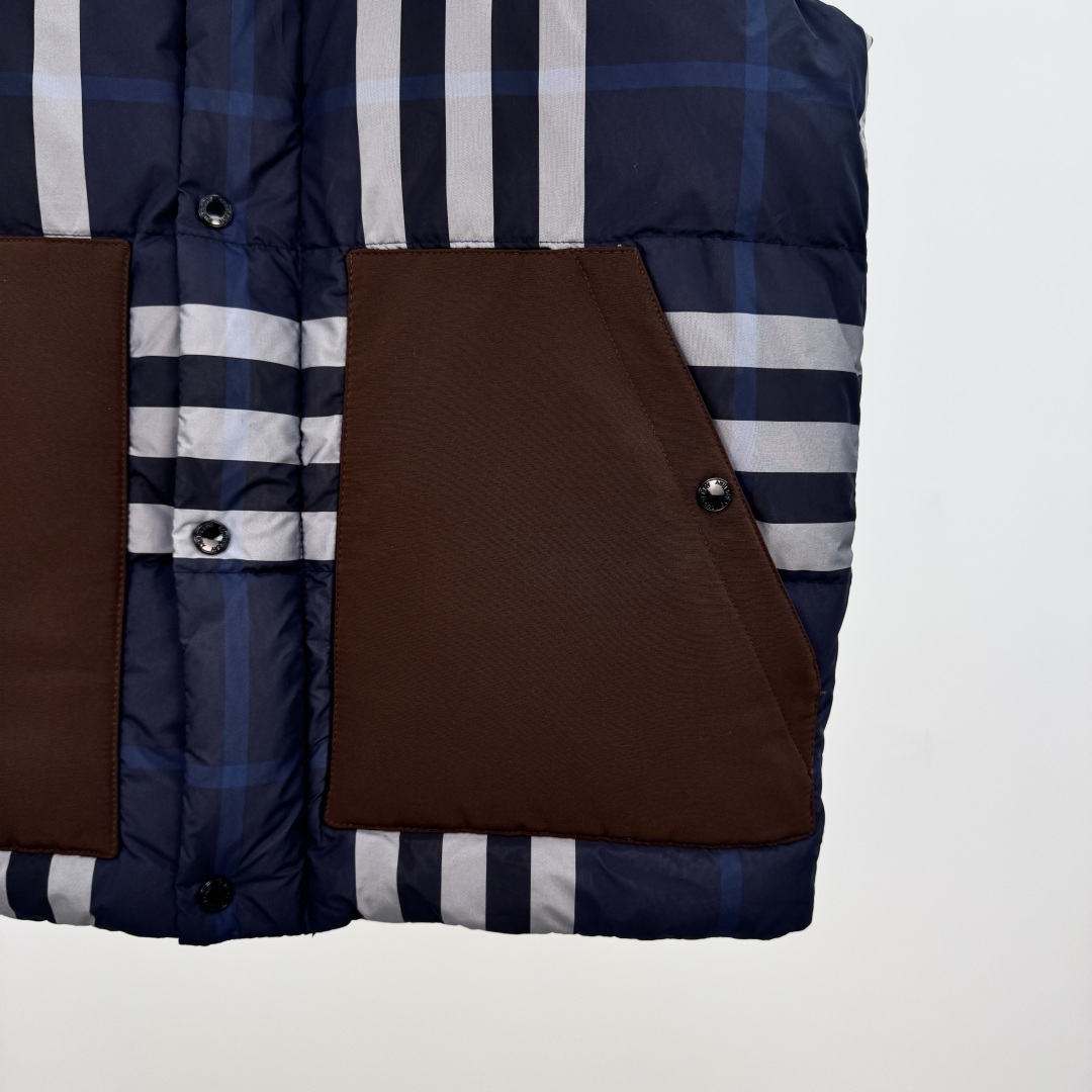 Burberry Blue Check Padded Down Vest Jacket, Lightweight and Warm, Sizes M-3XL 3 cmp a1752387578012 4207