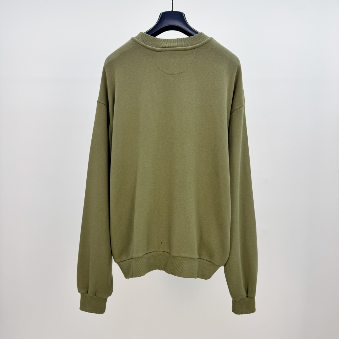 Acne Studios Stockholm 1996 Zip-Up Sweatshirt Jacket - Olive Green 6 cmp a1752390009608 1026