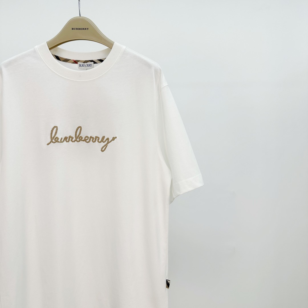 Burberry Embroidery Crew Neck T-Shirt Tops Tees, Available in XS-L 3 cmp a1752663996193 2728