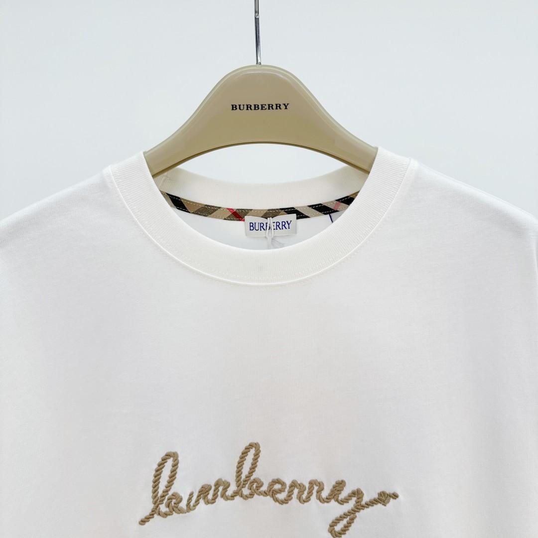 Burberry Embroidery Crew Neck T-Shirt Tops Tees, Available in XS-L 2 cmp a1752663996195 5710