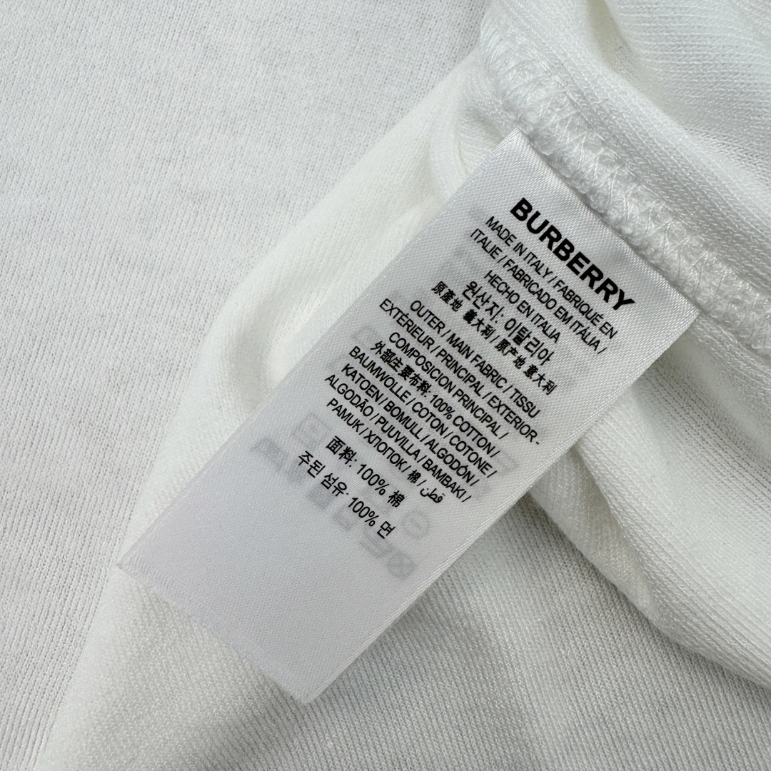 Burberry White Crew Neck T-Shirt with Equestrian Knight Logo, XS-L 9 cmp a1752737583615 3488