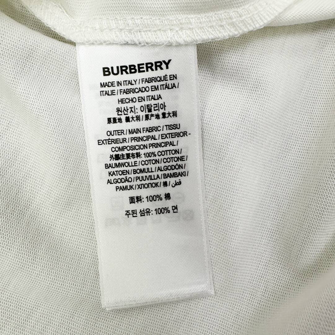 Burberry White Crew Neck T-Shirt with Equestrian Knight Embroidery 10 cmp a1753085005252 0283
