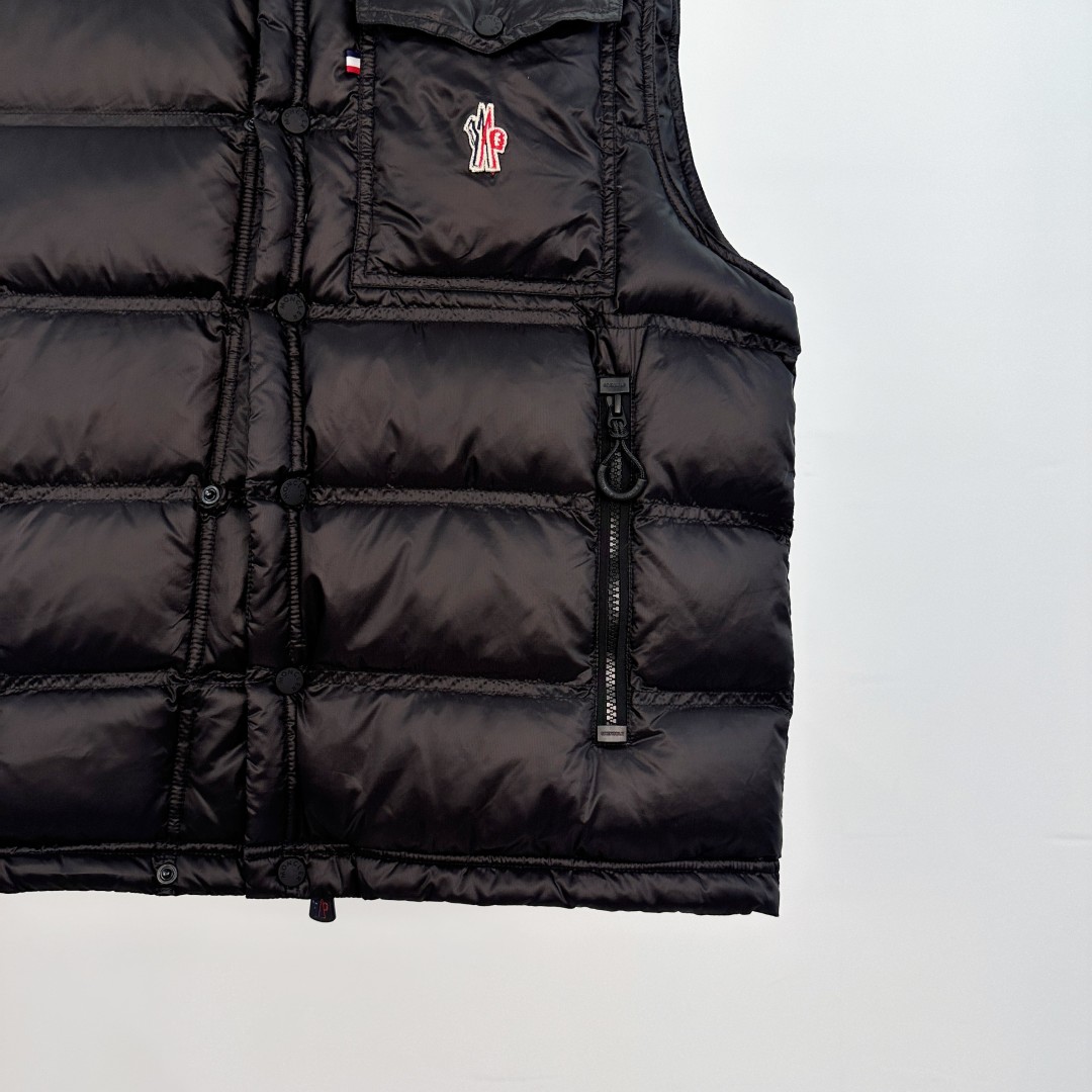 Moncler Grenoble Down Padded Vest Jacket, Black, Size 1-4 4 cmp a1755594023354 6842