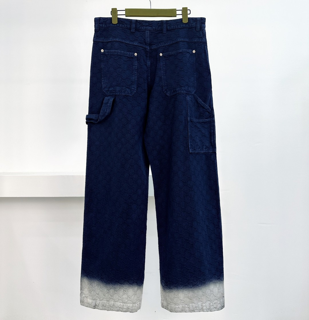 Gucci Denim Pants with Ombre Hem, Dark Blue, High-Quality 2 cmp a1755680682080 4013