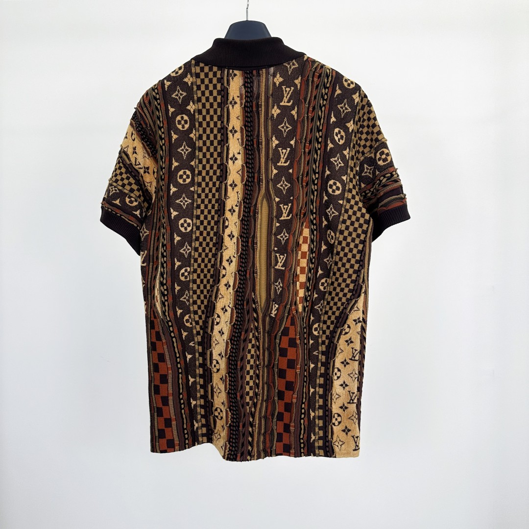Louis Vuitton Nigo Jersey Polo Shirt - Designer Knitwear with Intricate Patterns 6 cmp a1758354457059 4081