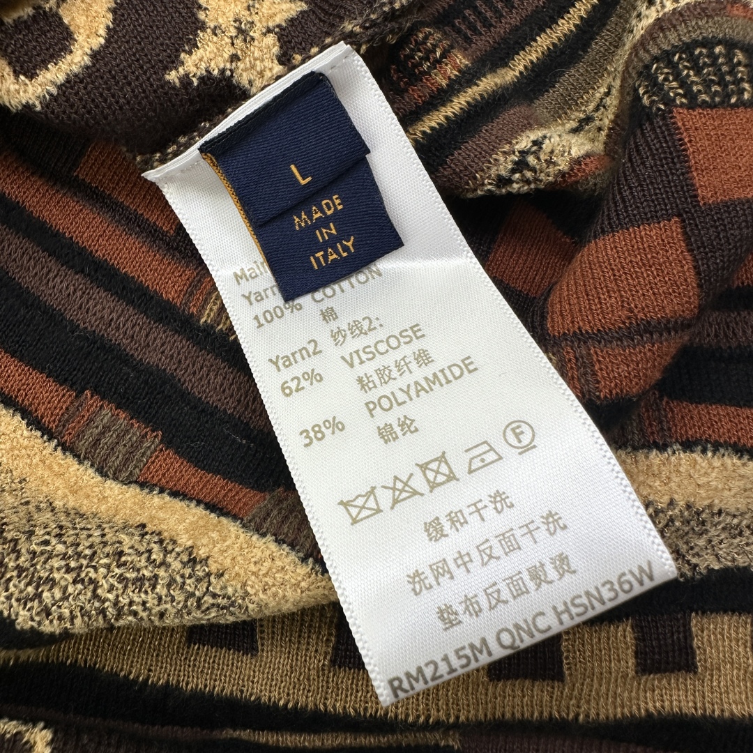 Louis Vuitton Nigo Jersey Polo Shirt - Designer Knitwear with Intricate Patterns 10 cmp a1758354467650 0762