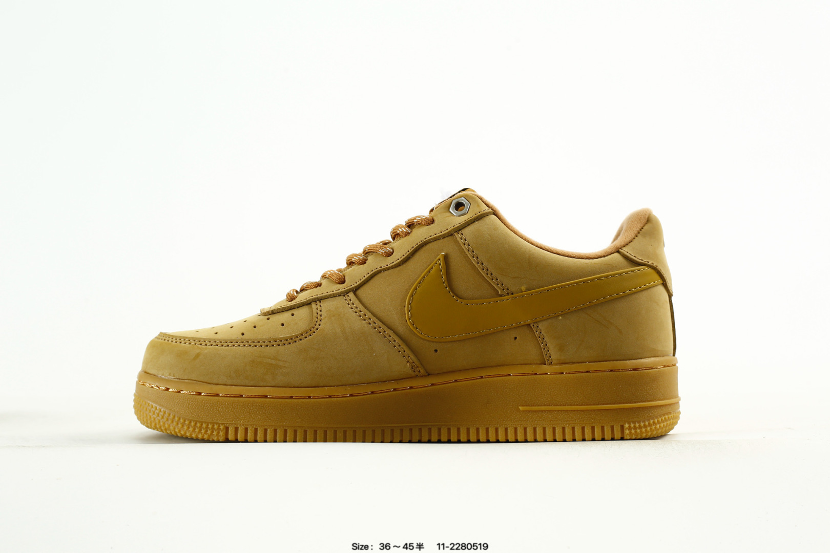💰125 真标✅Nike Air Force 1 Low 07 LV8'Wheat / Flax'空军一号低帮经典百搭休闲运动板鞋“新麦黄棕 小麦色牛巴革打造鞋面,鞋眼扣钉、生胶鞋底与鞋面风格协调一致 货号:CJ8179 200 Size:36 36.5 37.5 38 38.5 39 40 40.5 41 42 42.5 43 44 45 编码:11-2280519
