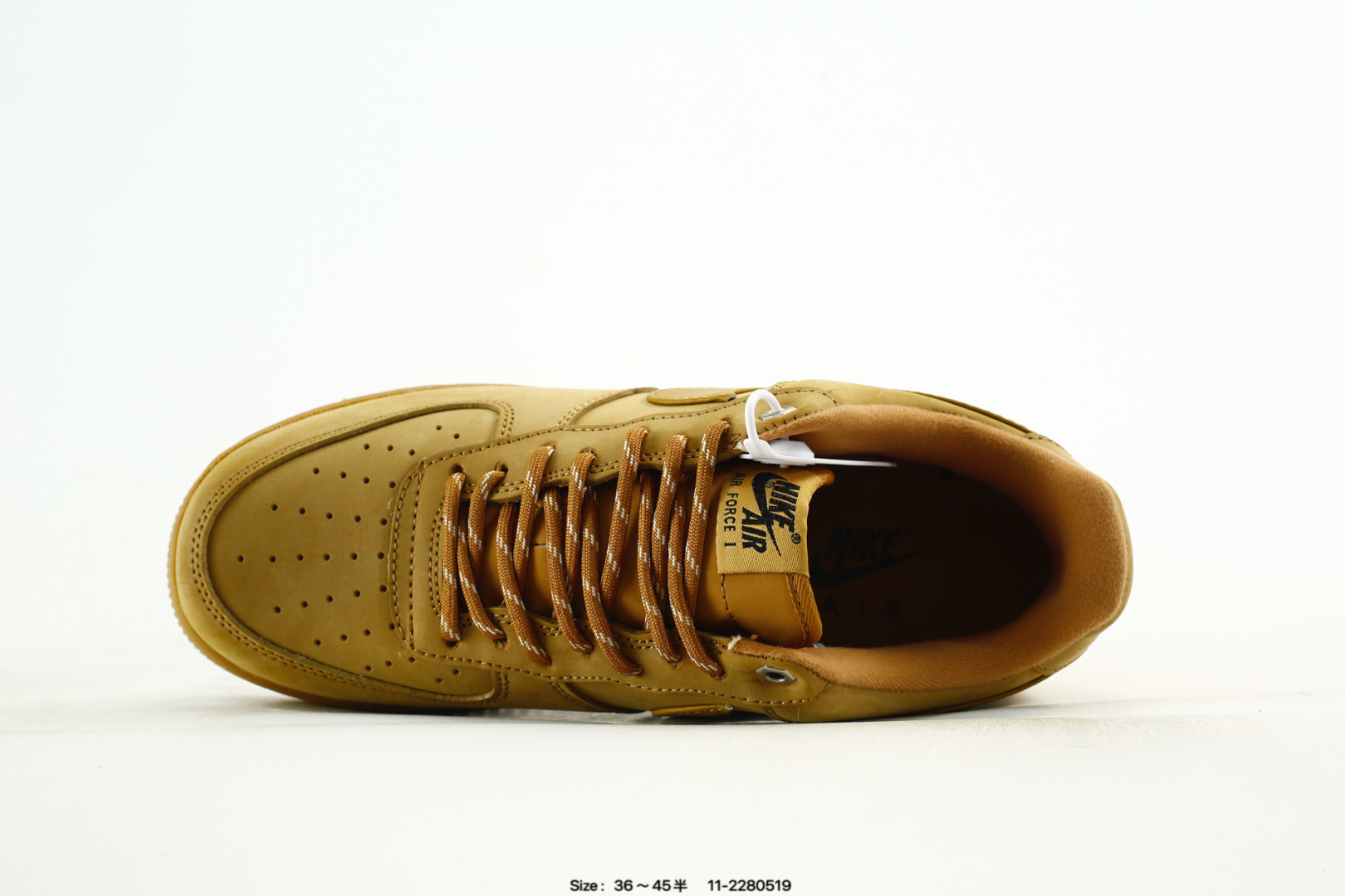 💰125 真标✅Nike Air Force 1 Low 07 LV8'Wheat / Flax'空军一号低帮经典百搭休闲运动板鞋“新麦黄棕 小麦色牛巴革打造鞋面,鞋眼扣钉、生胶鞋底与鞋面风格协调一致 货号:CJ8179 200 Size:36 36.5 37.5 38 38.5 39 40 40.5 41 42 42.5 43 44 45 编码:11-2280519