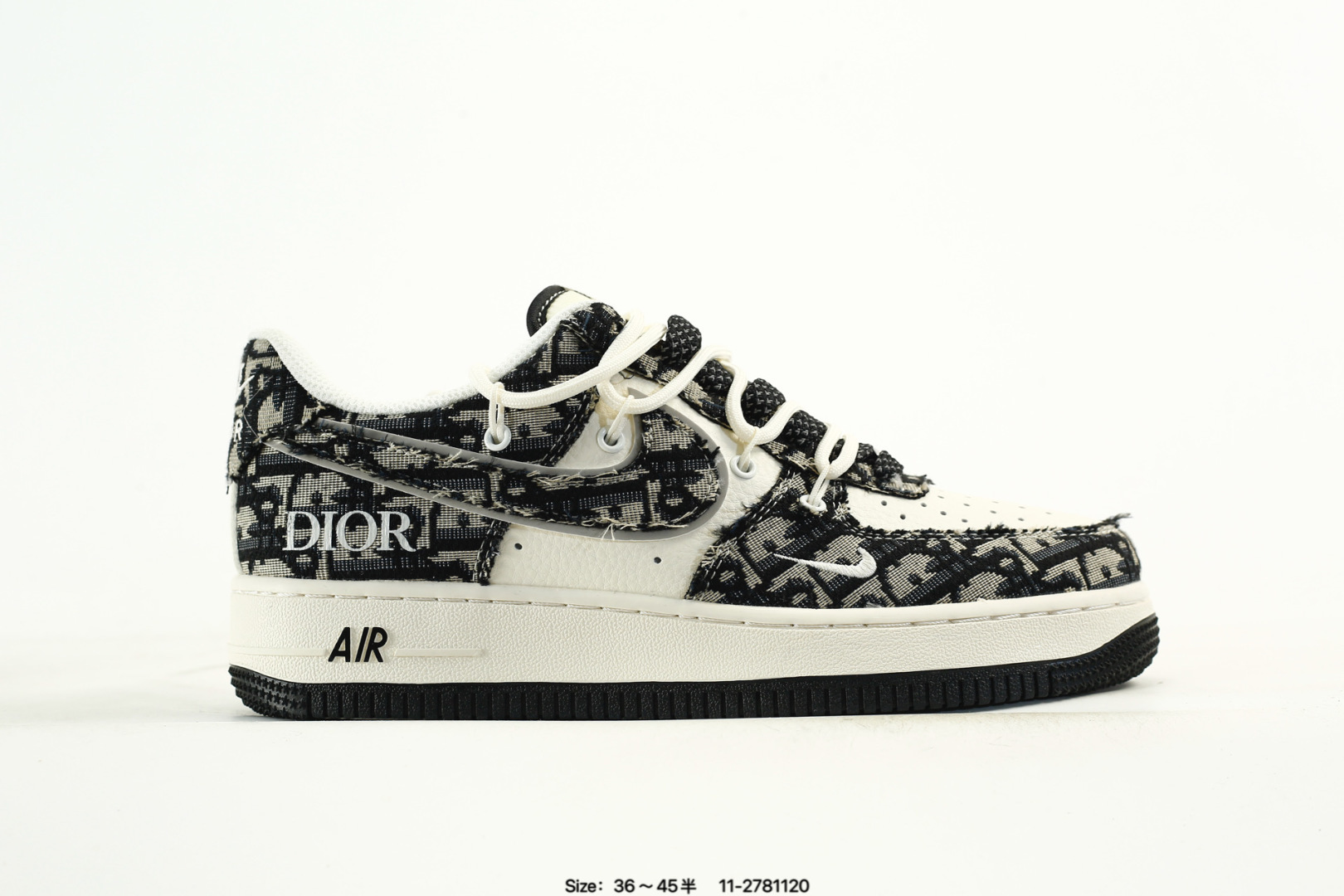 💰130 Nk Air Force 1'07 Low DIOR 联名 米黑抽绳 空军一号 迪奥 低帮休闲板鞋 SJ1198-106 定制皮料 定制鞋盒 配件齐全 原楦原纸板 纯正空军版型 内置全掌气垫 尺码：36 36.5 37.5 38 38.5 39 40 40.5 41 42 42.5 43 44 44.5 45 编码：11-2881120