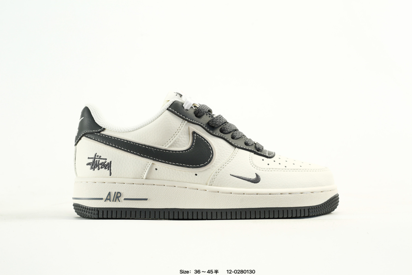 海外限量发售!公司级NIke Air Force 1 '07 Low “Supreme联名 米白红灰双拼”空军一号 低帮 运动鞋 休闲鞋 折边针车 工艺难度大 原楦头原纸板 原装鞋盒 定制五金配件 内置全掌气垫 原厂鞋底 货号:XZ6188-226 编码:12-0280130