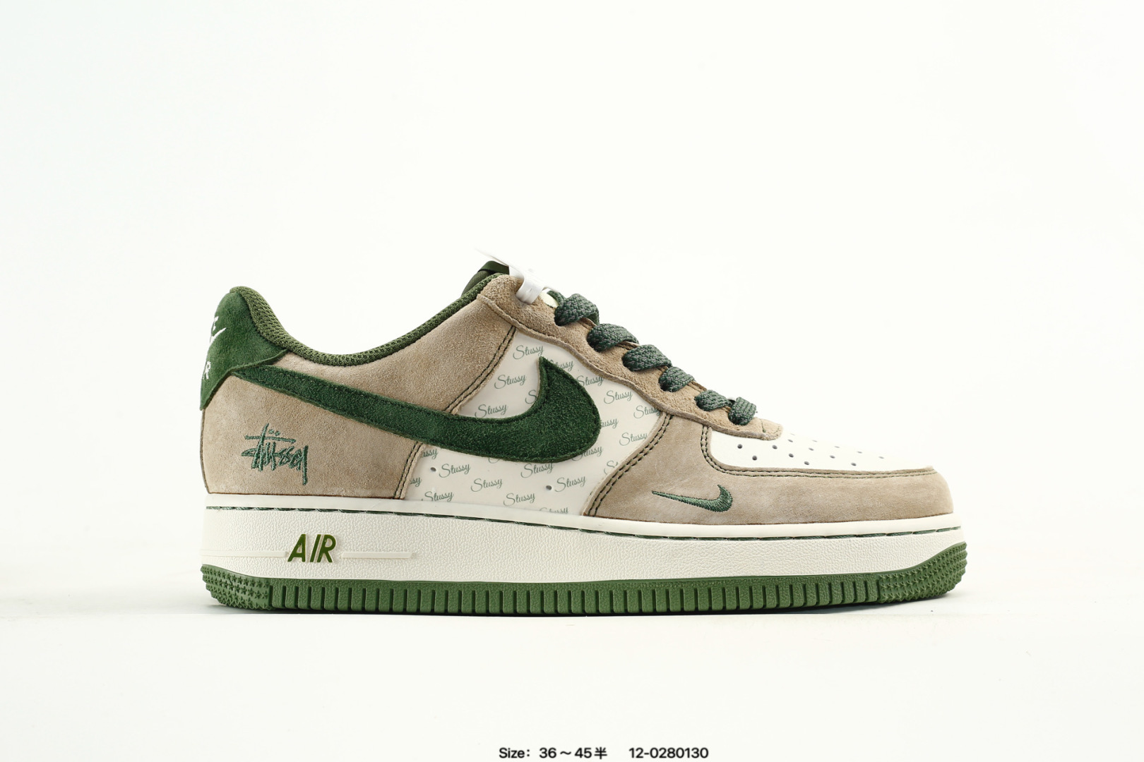 海外限量发售!公司级NIke Air Force 1 '07 Low “Supreme联名 米白红灰双拼”空军一号 低帮 运动鞋 休闲鞋 折边针车 工艺难度大 原楦头原纸板 原装鞋盒 定制五金配件 内置全掌气垫 原厂鞋底 货号:XZ6188-226 编码:12-0280130