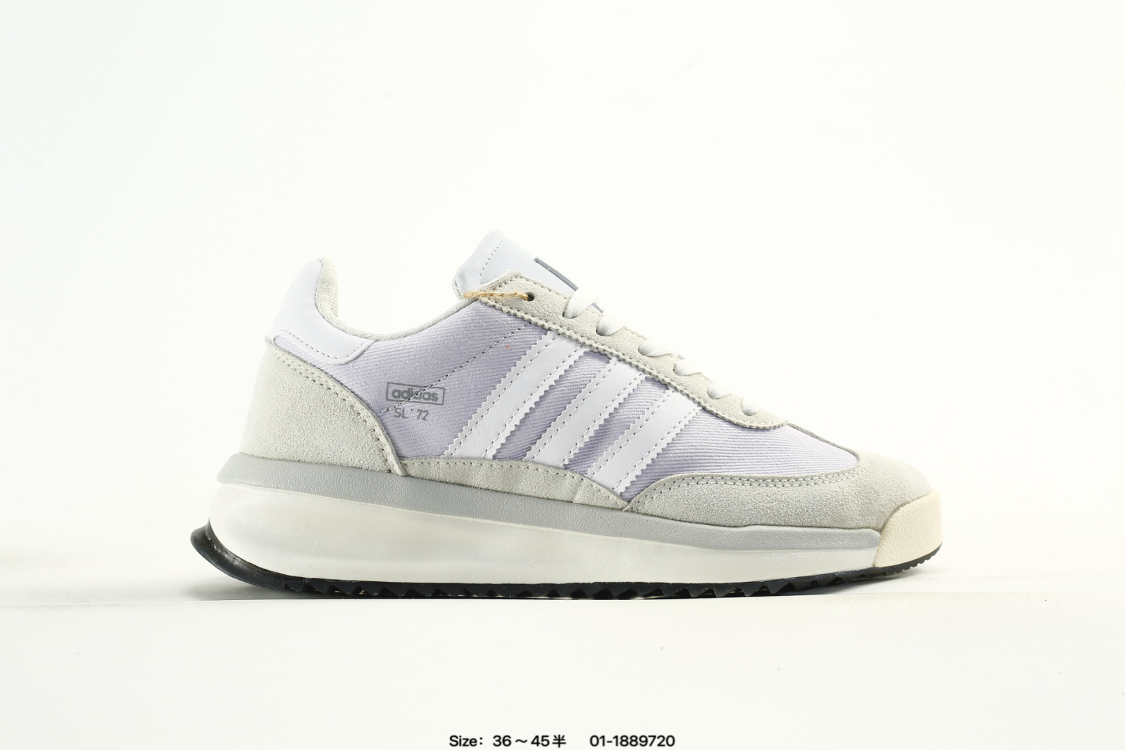 💰100
 adidas Originals SL 72 RS 复古运动鞋系列风靡全球，乘着这股浪潮，品牌继续从档案库中汲取灵感，成为近期醒目的复古代表鞋作之一，同时也是“T头鞋”系列不能被遗忘的鞋款。
货号:  IH5633
众达
号码: 36 36.5 37.5 38 38.5 39 40 40.5 41 42 42.5 43 44 45
编码：01-1889720