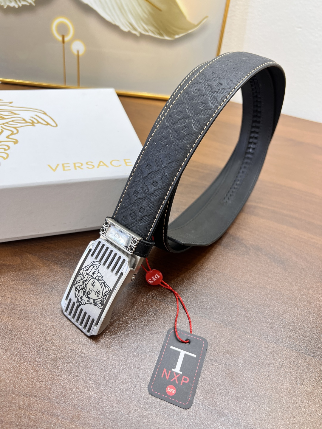 小主推荐 实物拍摄 范思哲自动扣皮带