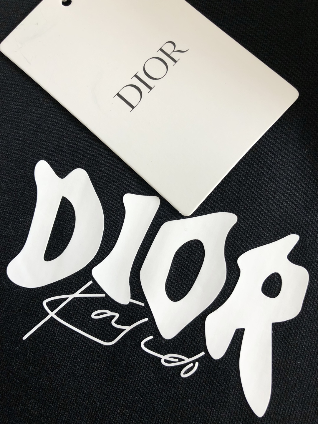 CD 2026SS早春新款重工刺绣工艺圆领T恤，定织定染纯棉300克重洗水面料，做工精细。男女同款宽松落