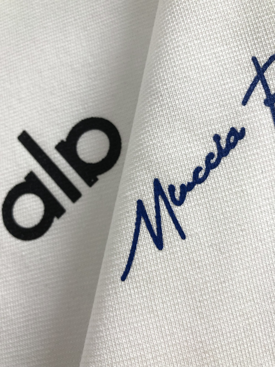 alo 2026SS早春新款圆领T恤，定织定染纯棉300克重洗水面料，做工精细。男女同款宽松落肩版型，时