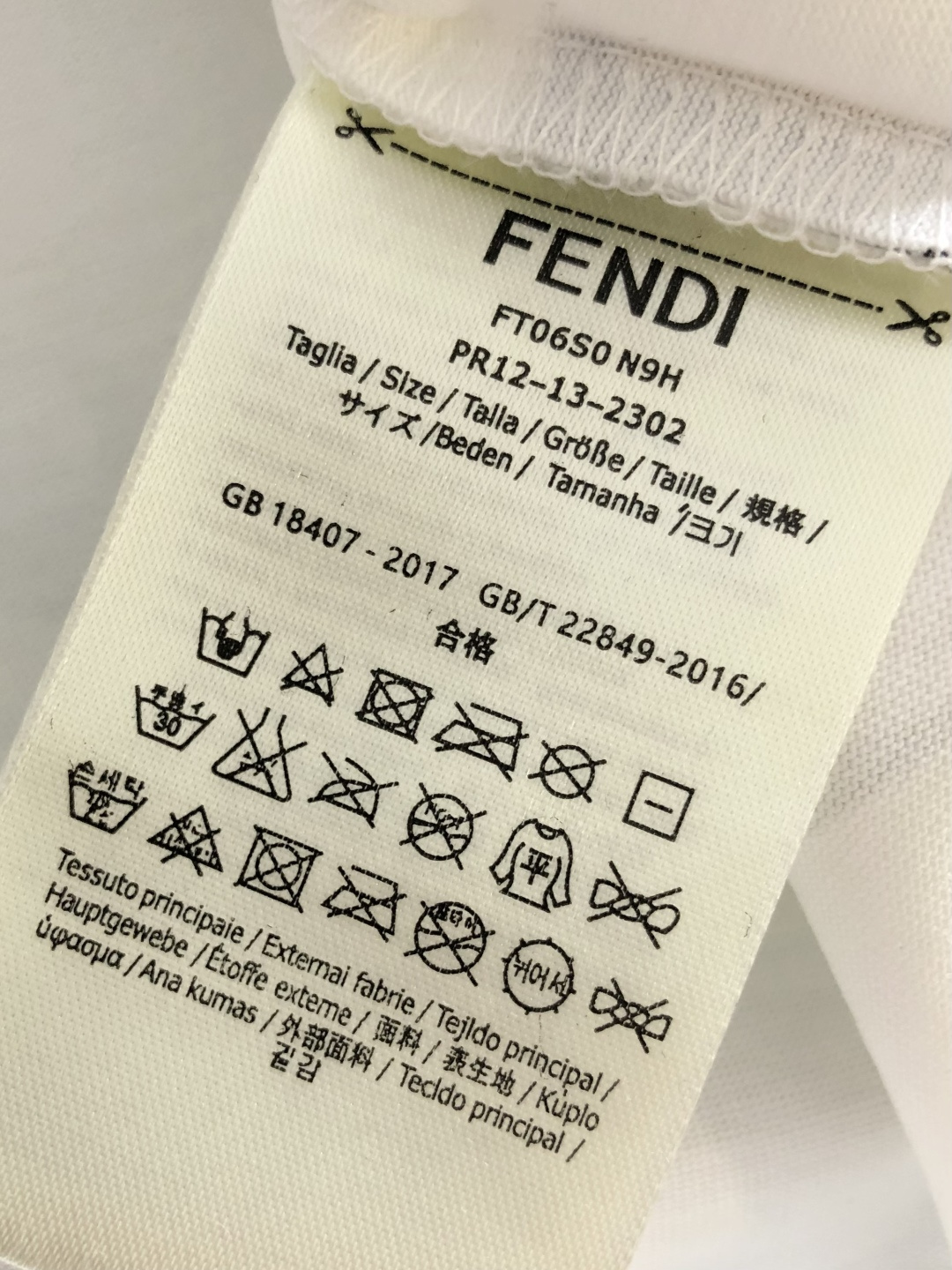 FD  2026SS早春新款手绘圆领T恤，定织定染天丝纯棉克重洗水面料，做工精细。男女同款宽松落肩版型，时尚大气。尺码：