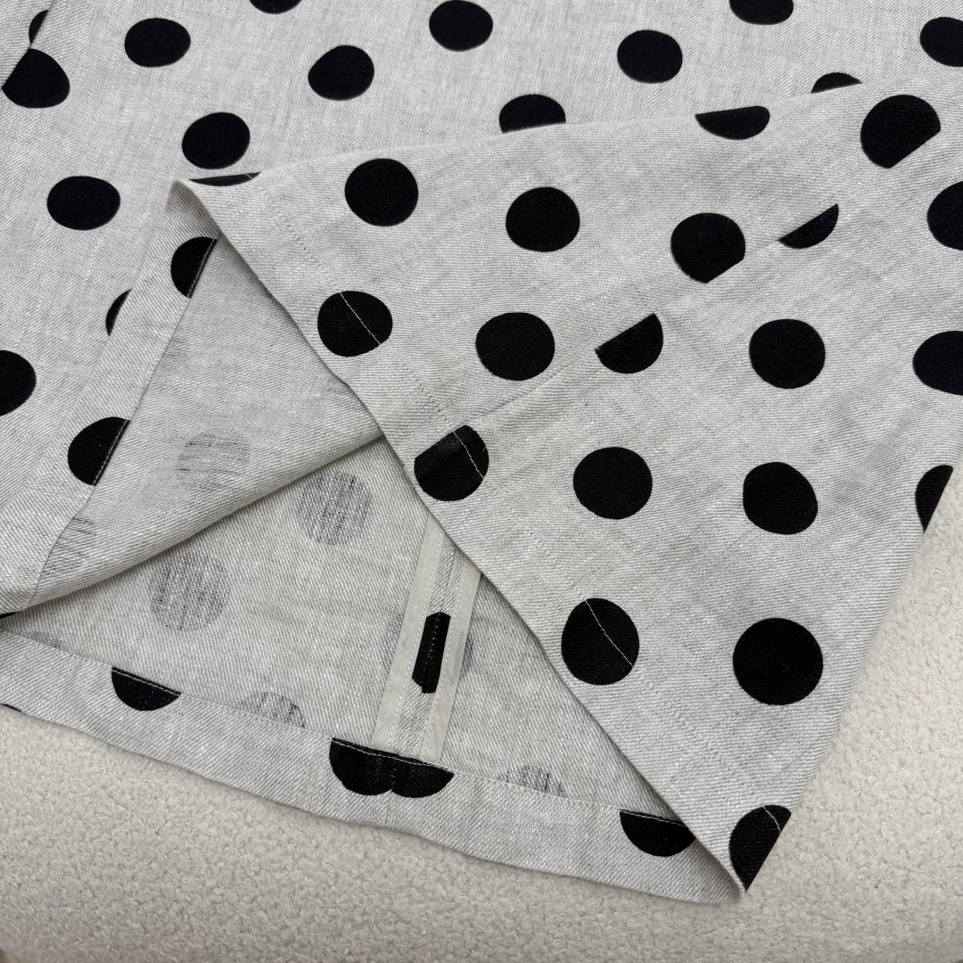 Bowknot Polka Dot Linen Dress - Vintage Chic, Slim Fit, Perfect for Daily Wear 7 cmp i1747668335061 7854 0 5