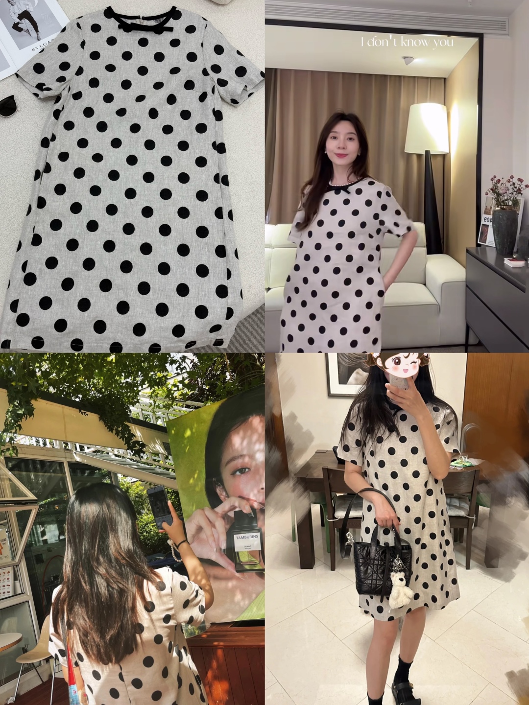 Bowknot Polka Dot Linen Dress - Vintage Chic, Slim Fit, Perfect for Daily Wear 10 cmp i1747668349784 3970 0 8