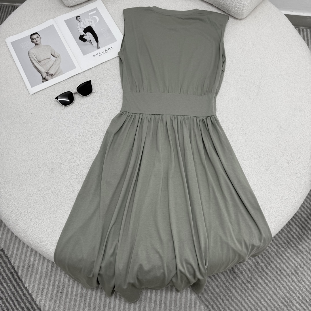 Sleeveless Cotton Dress with Waist Belt, Elegant and Slimming - Spring/Summer 9 cmp i1747669166739 2672 0 7