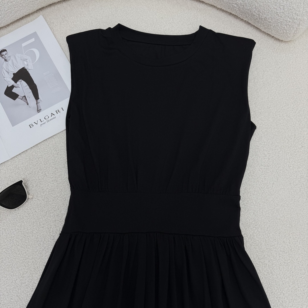 Sleeveless Cotton Dress with Waist Belt, Elegant and Slimming - Spring/Summer 3 cmp i1747669166739 5692 0 1