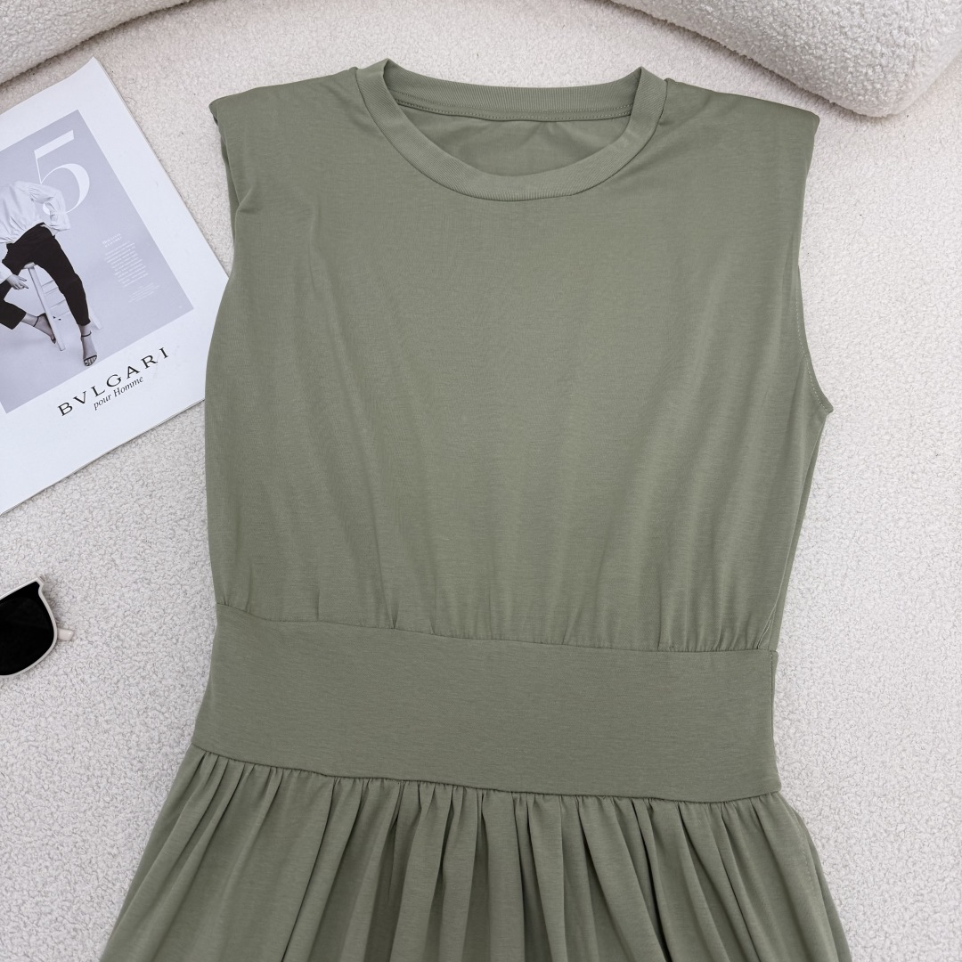 Sleeveless Cotton Dress with Waist Belt, Elegant and Slimming - Spring/Summer 8 cmp i1747669166740 3114 0 6