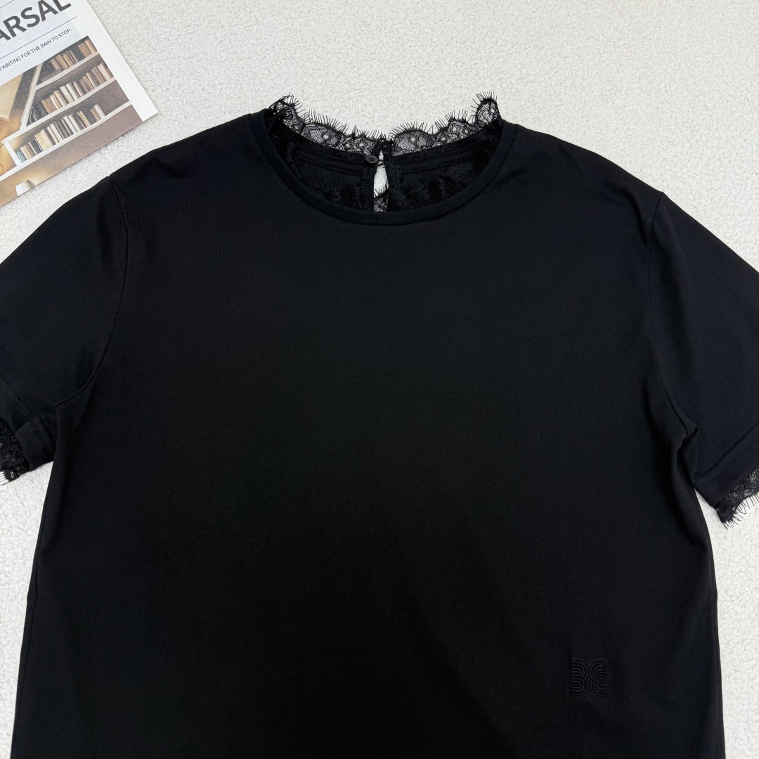 Lace Trim Short Sleeve T-Shirt: Soft, Comfortable, and Slightly Sexy 8 cmp i1749392540555 2503 0 6