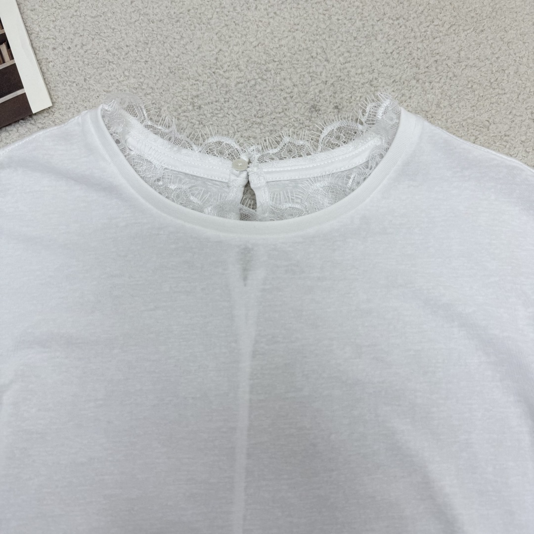 Lace Trim Short Sleeve T-Shirt: Soft, Comfortable, and Slightly Sexy 4 cmp i1749392546851 547 0 2