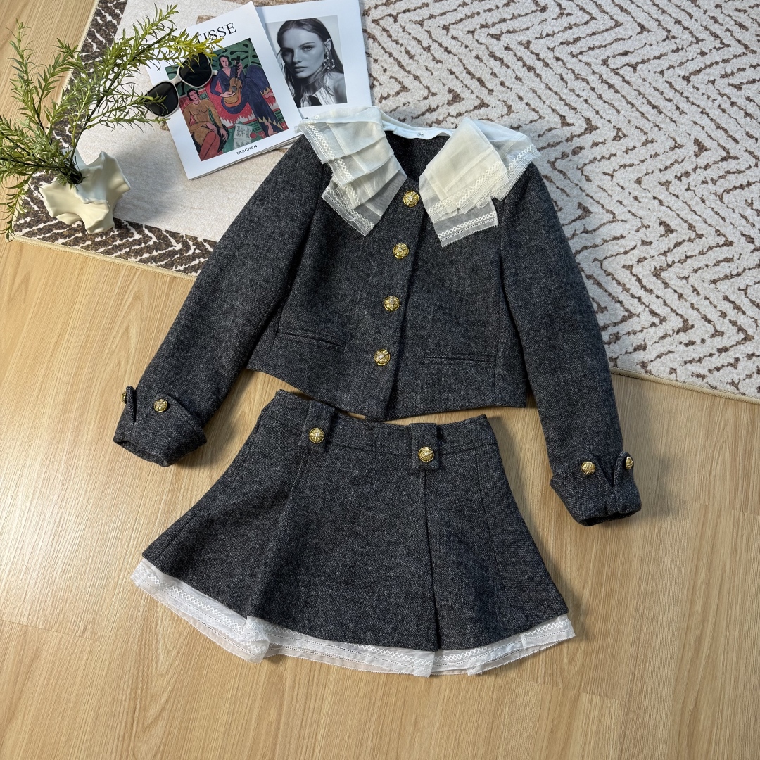 Elegant Detachable Embroidered Collar Gray Skirt Suit - Autumn/Winter 25 Collection 2 cmp i1757693379318 2761 0 0