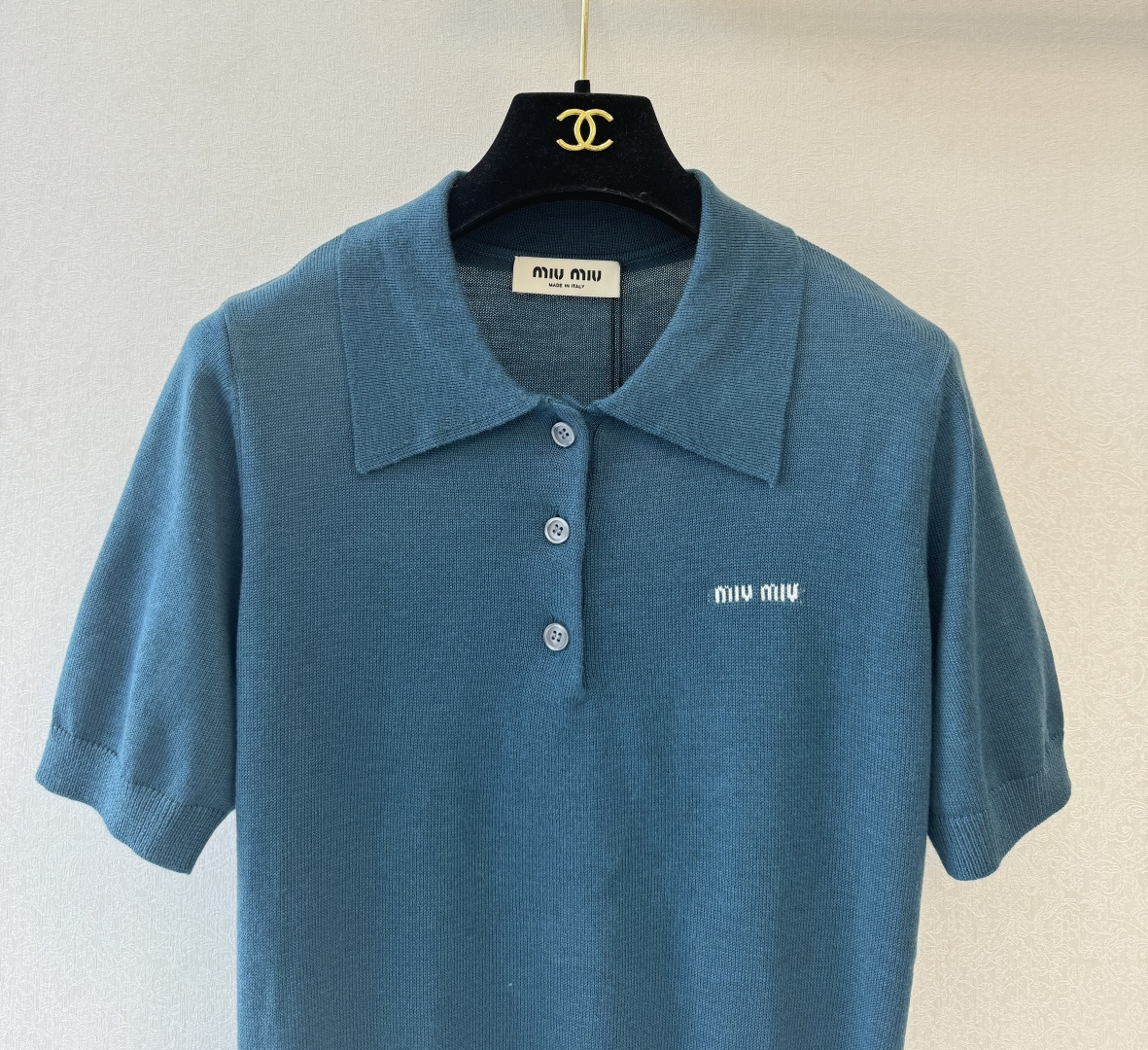 缪缪新品🆕🆕Polo领短袖💗💗实拍图🆕🆕两色3码