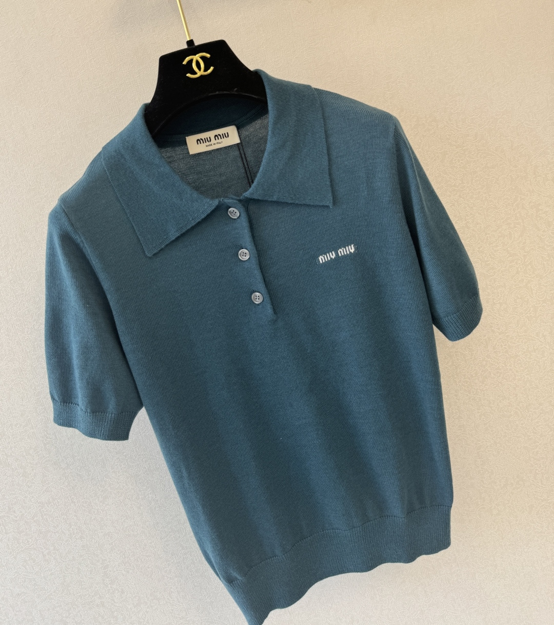 缪缪新品🆕🆕Polo领短袖💗💗实拍图🆕🆕两色3码