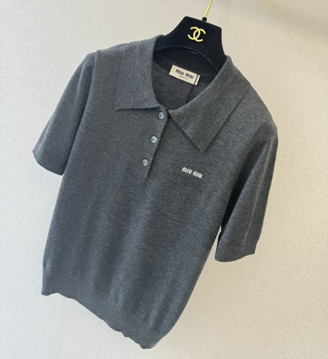 缪缪新品🆕🆕Polo领短袖💗💗实拍图🆕🆕两色3码