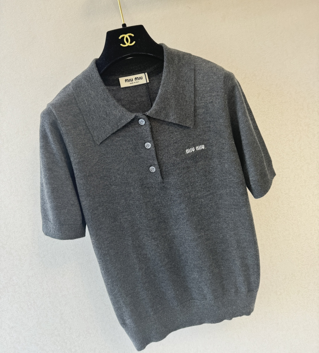 缪缪新品🆕🆕Polo领短袖💗💗实拍图🆕🆕两色3码