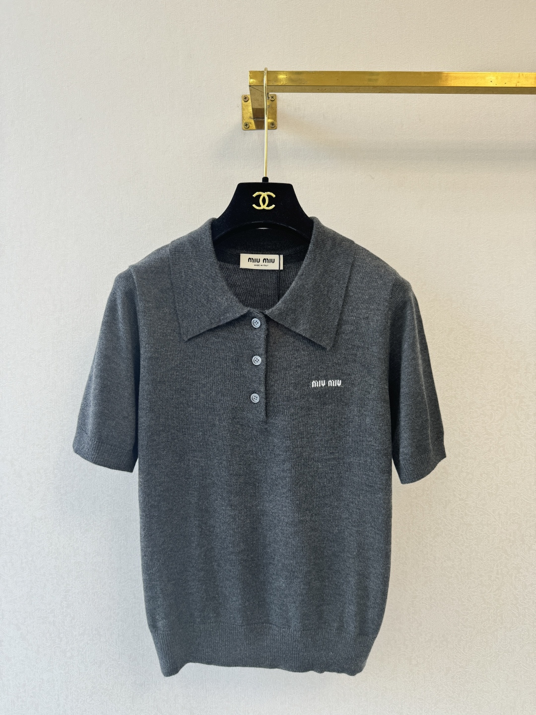 缪缪新品🆕🆕Polo领短袖💗💗实拍图🆕🆕两色3码