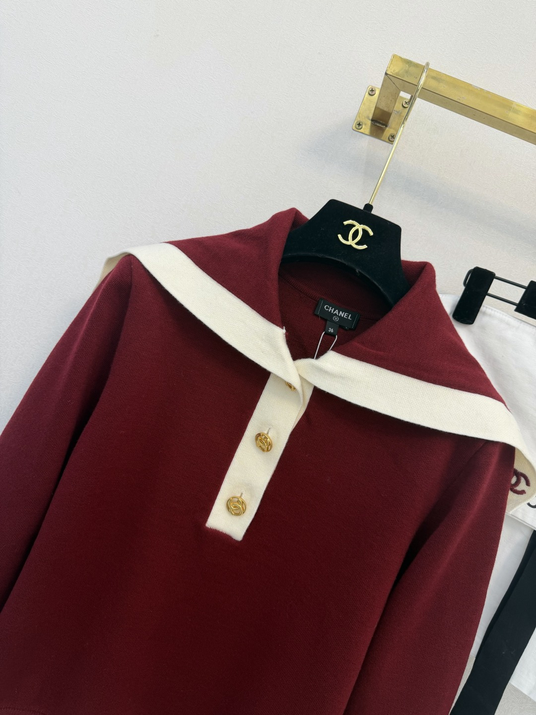 小香新品🆕🆕 海军领半开衫💗💗实拍图🆕🆕两色3码