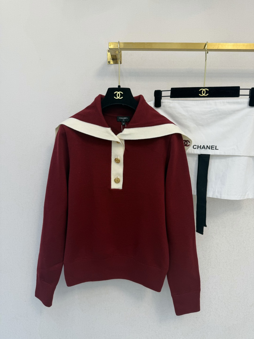 小香新品🆕🆕 海军领半开衫💗💗实拍图🆕🆕两色3码
