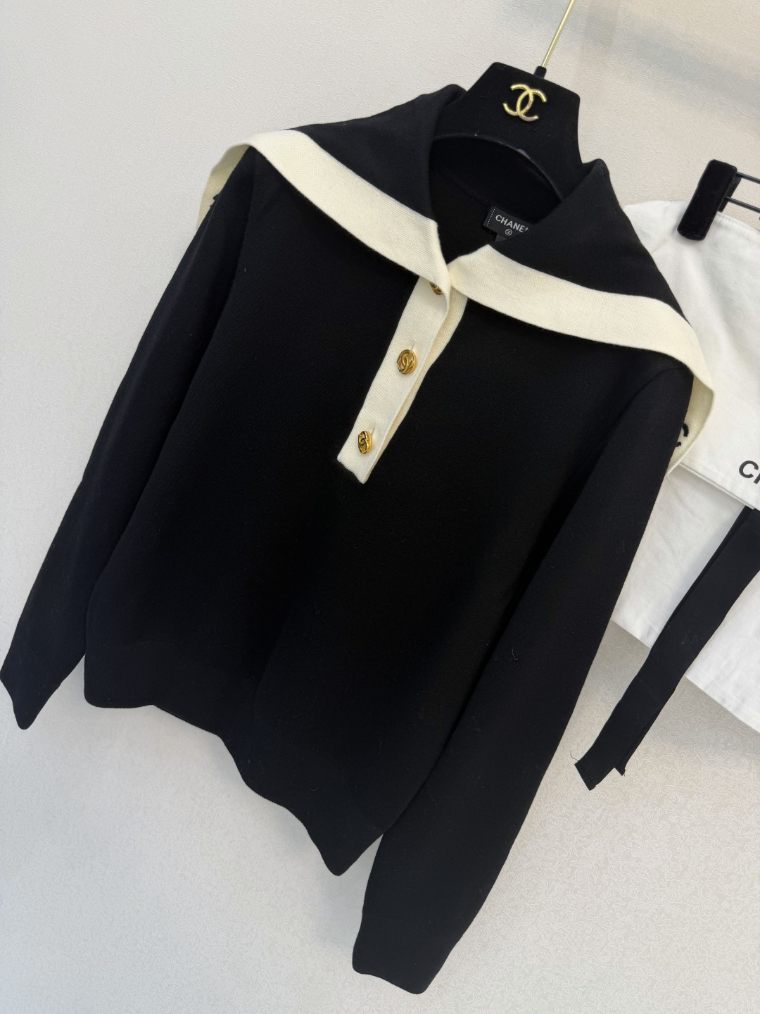 小香新品🆕🆕 海军领半开衫💗💗实拍图🆕🆕两色3码
