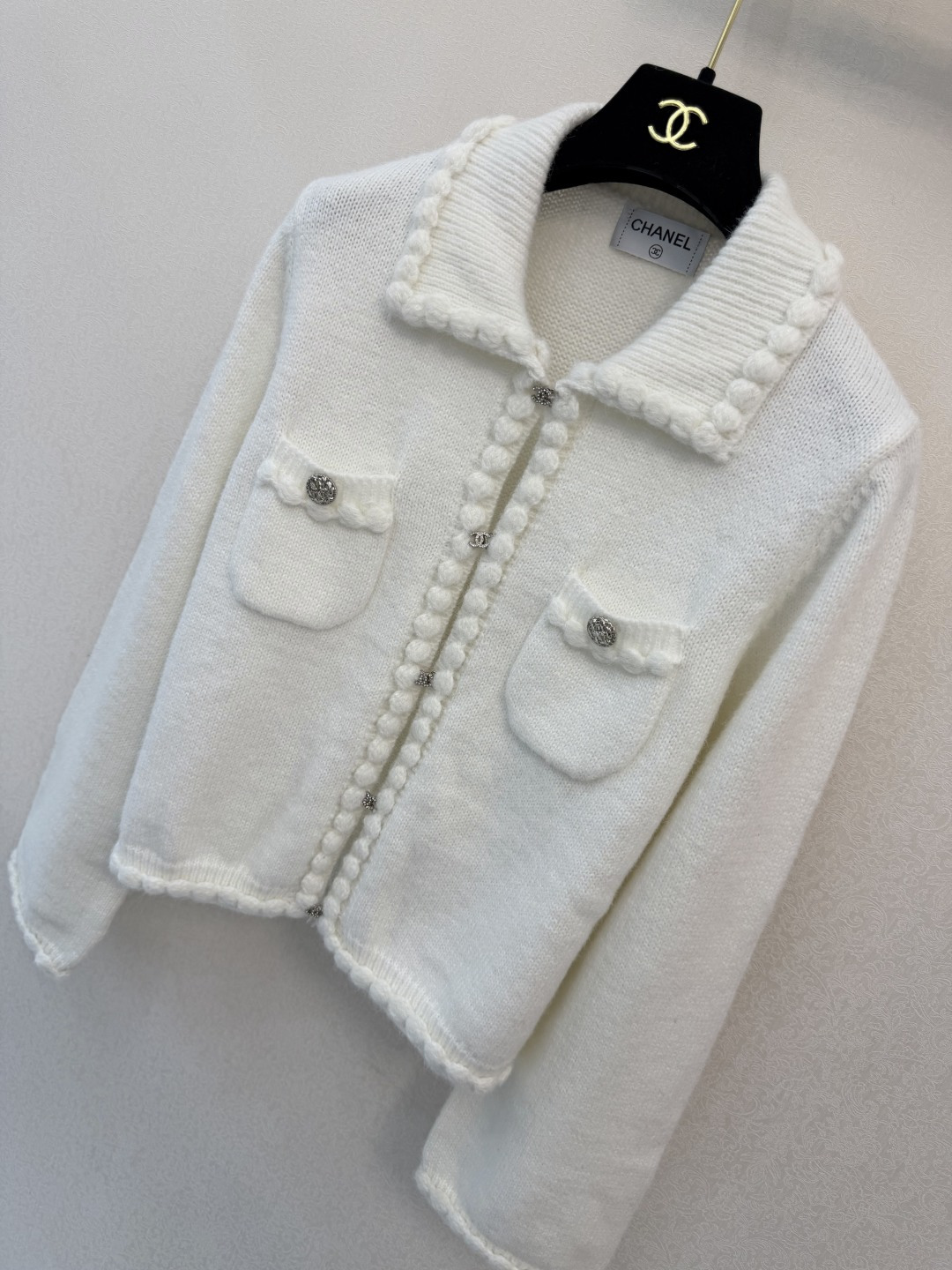 小香新品🆕🆕 翻领长袖开衫💗💗实拍图🆕🆕两色3码
