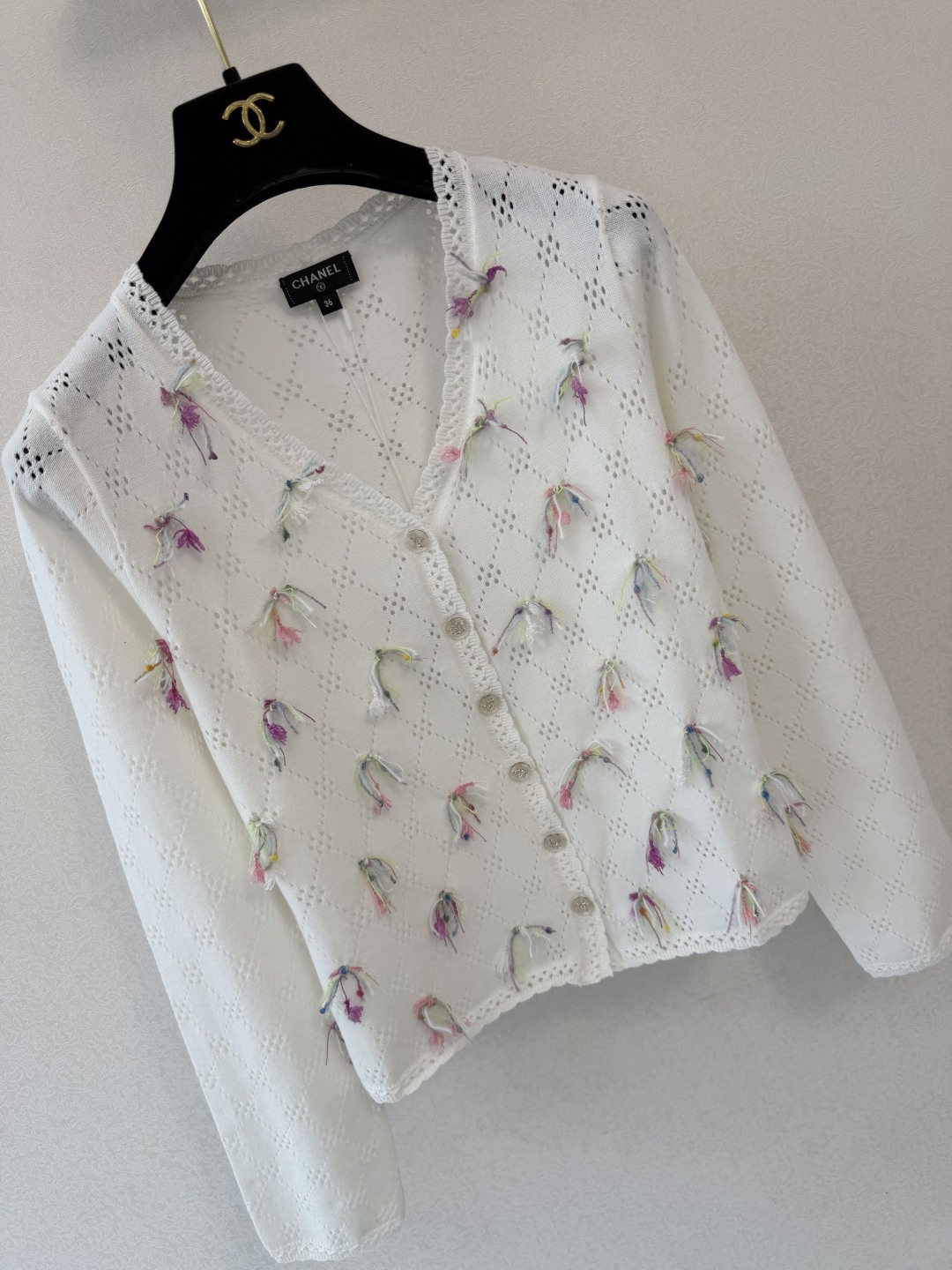 小香新品🆕🆕 V领长袖开衫💗💗实拍图🆕🆕