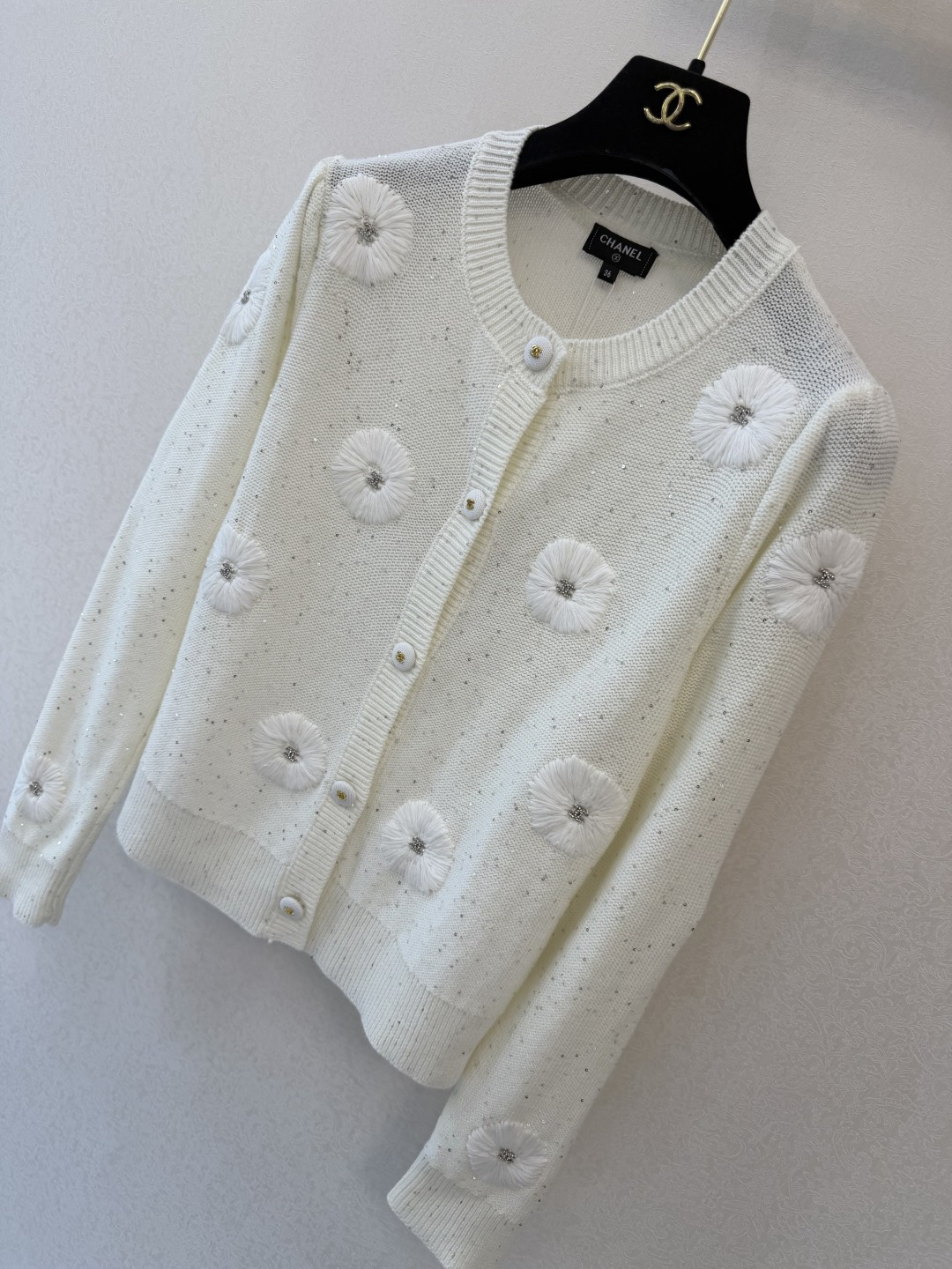 小香新品🆕🆕 圆领长袖开衫💗💗实拍图🆕🆕两色3码