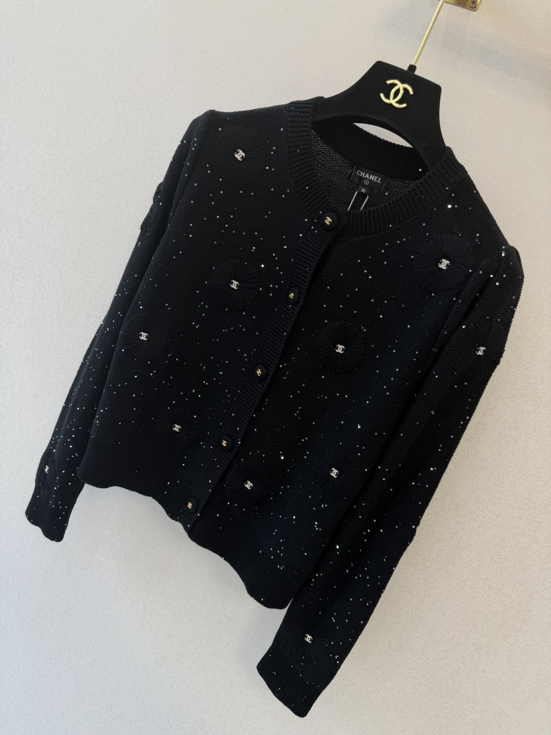 小香新品🆕🆕 圆领长袖开衫💗💗实拍图🆕🆕两色3码