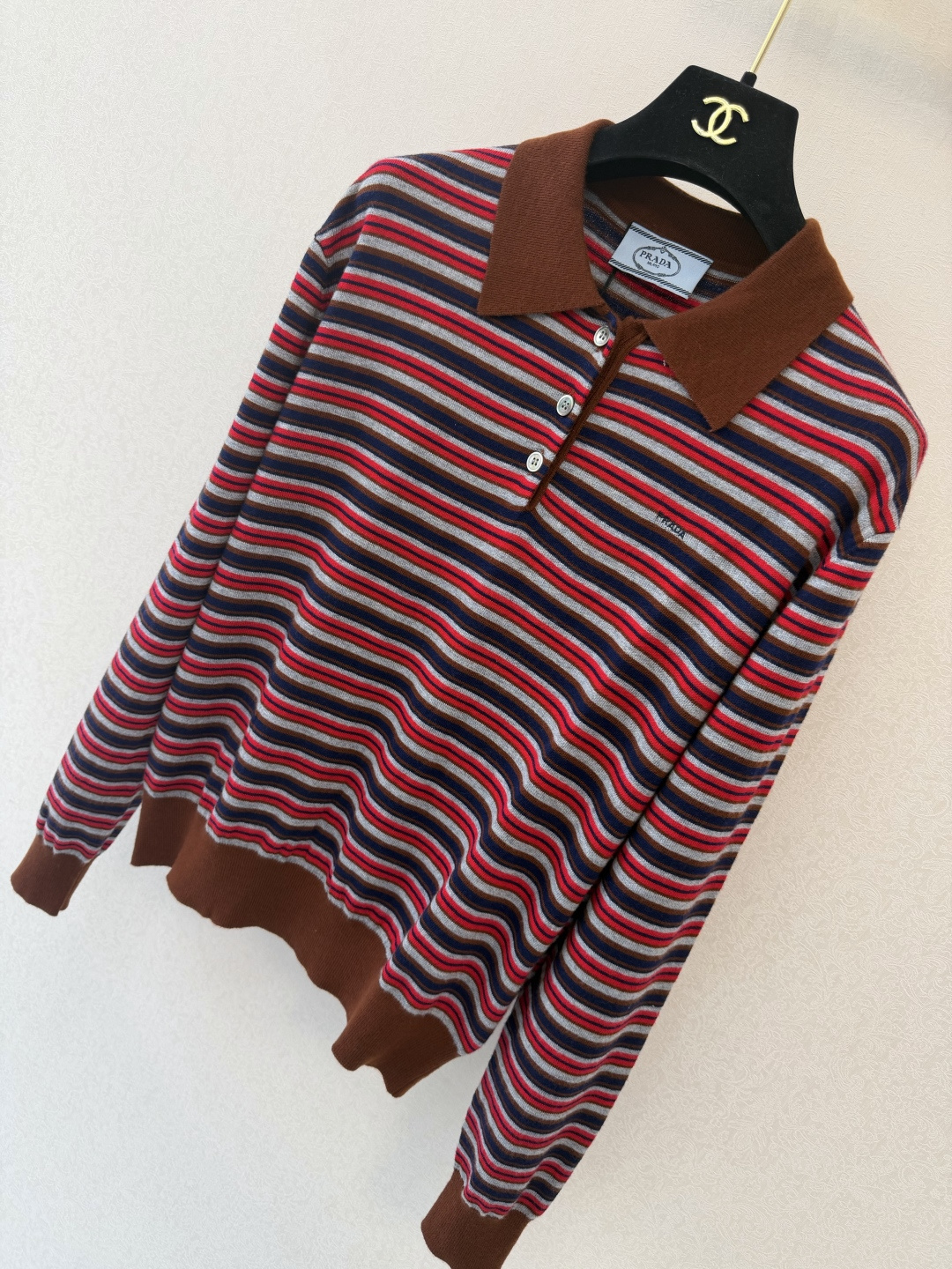 普拉达新品🆕🆕 Polo领长袖💗💗实拍图🆕🆕