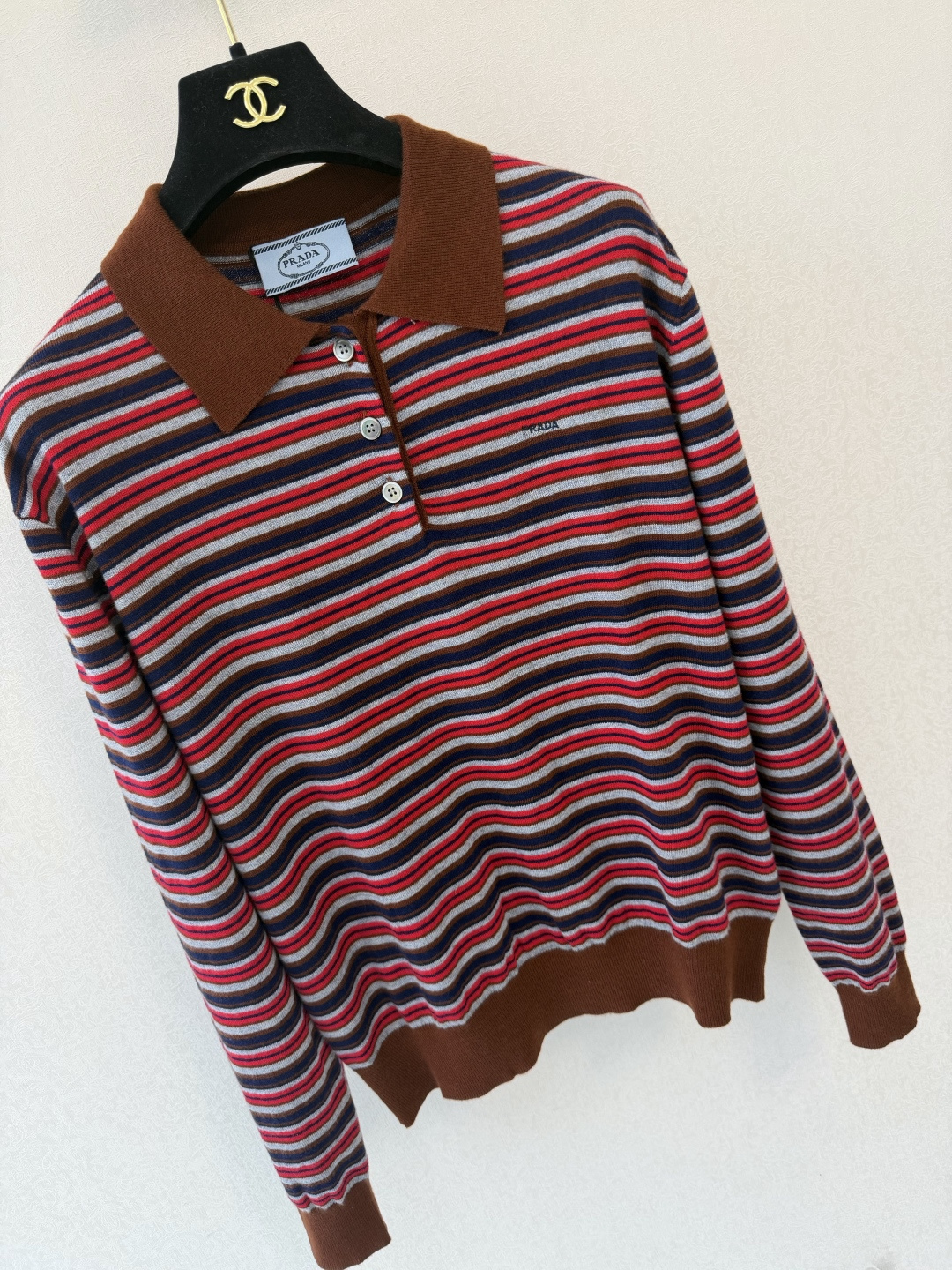 普拉达新品🆕🆕 Polo领长袖💗💗实拍图🆕🆕