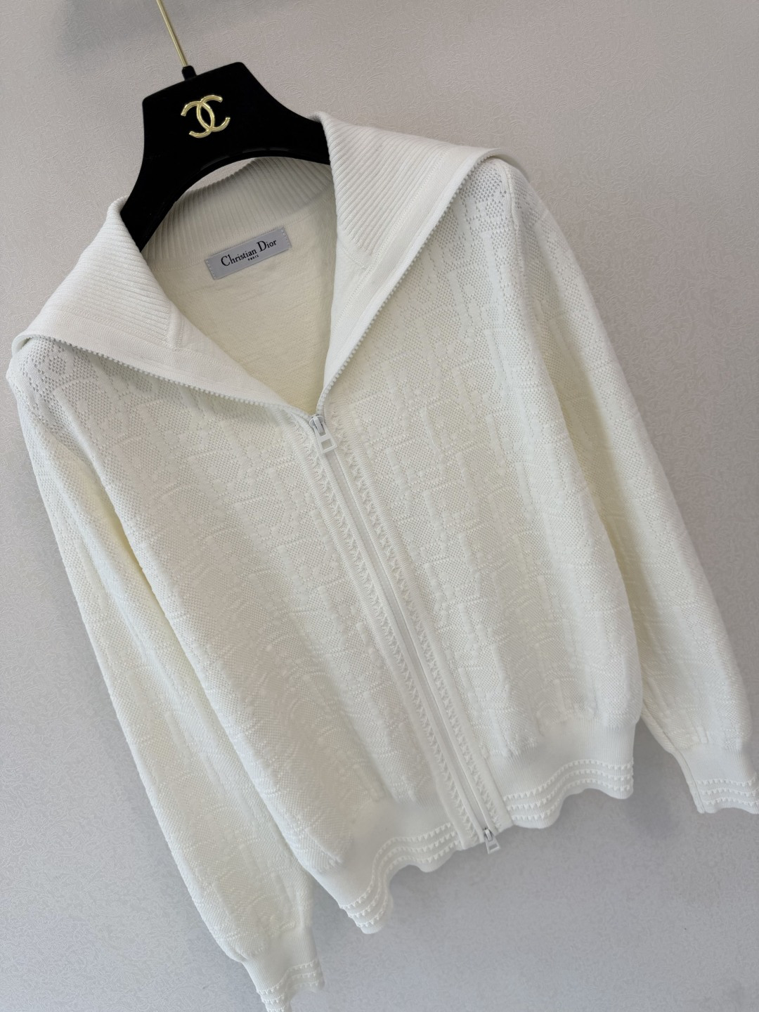 Ivory Hooded Zip Top and Pants Set