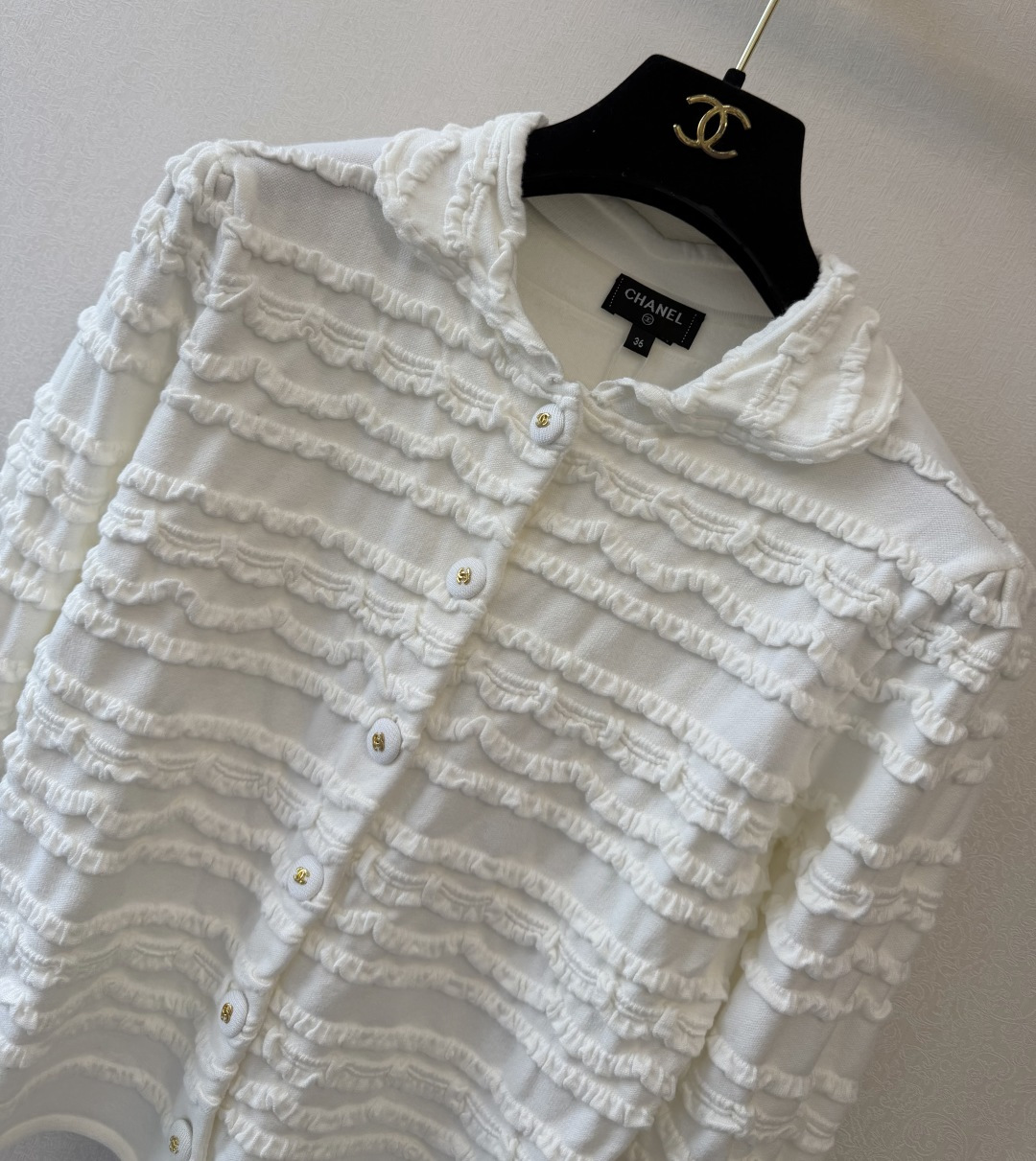 小香新品🆕🆕 翻领开衫💗💗实拍图🆕🆕两色3码