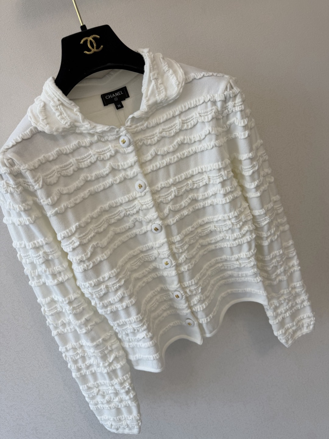 小香新品🆕🆕 翻领开衫💗💗实拍图🆕🆕两色3码