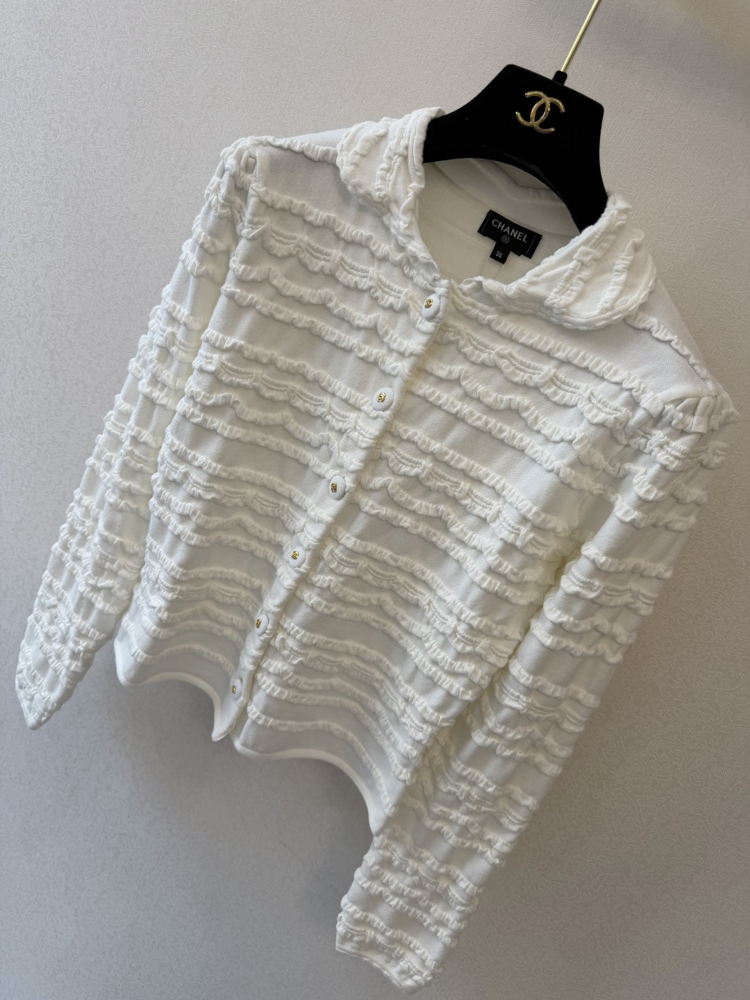 小香新品🆕🆕 翻领开衫💗💗实拍图🆕🆕两色3码